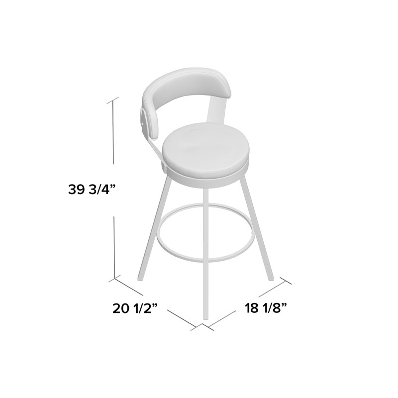 Steelside™ Wentworth Swivel Counter & Bar Stool & Reviews Wayfair